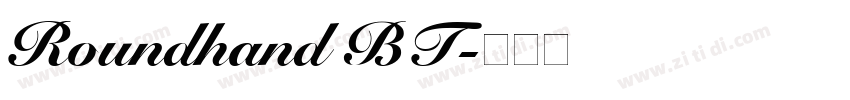 Roundhand BT字体转换